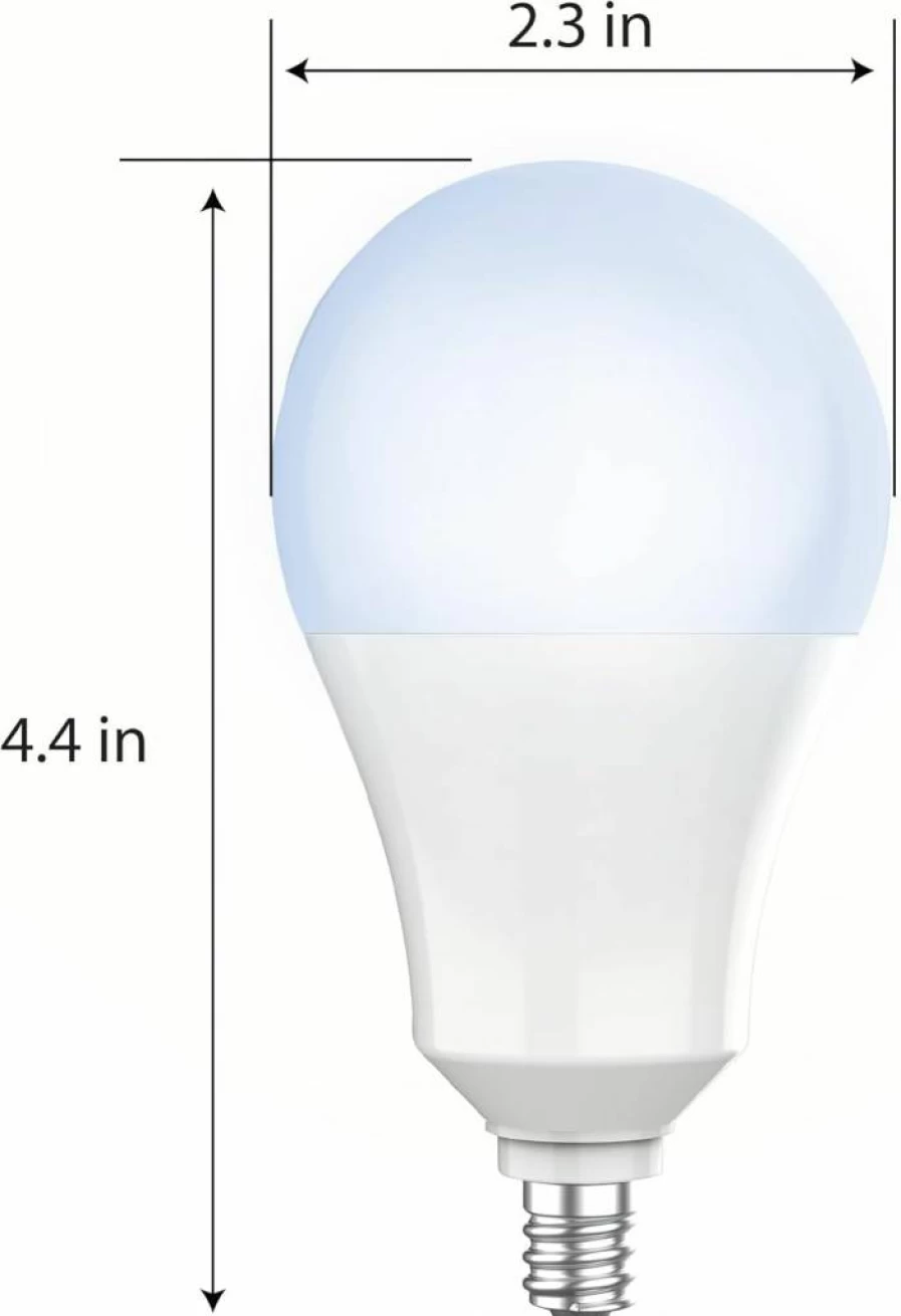 Feit Electric A19 LED Bulb with Dusk to Dawn Sensor - E12 Candelabra Base - 60W Equivalent 800 Lumen Daylight (5000K) - 15 Year Lifespan