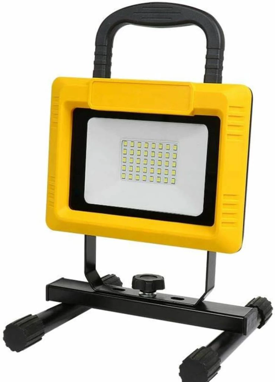 Feit Electric 3000 Lumens Ultra Bright 35W LED Flood Work Light, Plug-In Portable Wet Location Rated, Pro Series Work3000XLPlugFold