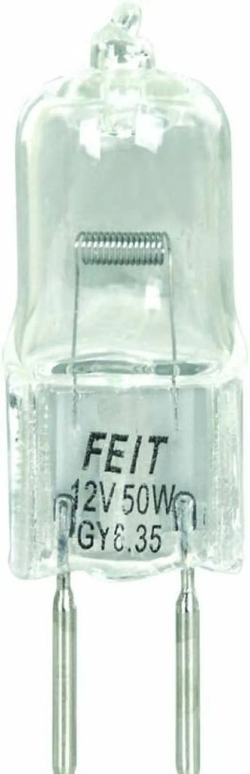 Feit Electric 50W T4 JCD Halogen Bulb with Bi-Pin Base - Clear Light, Energy Efficient Replacement