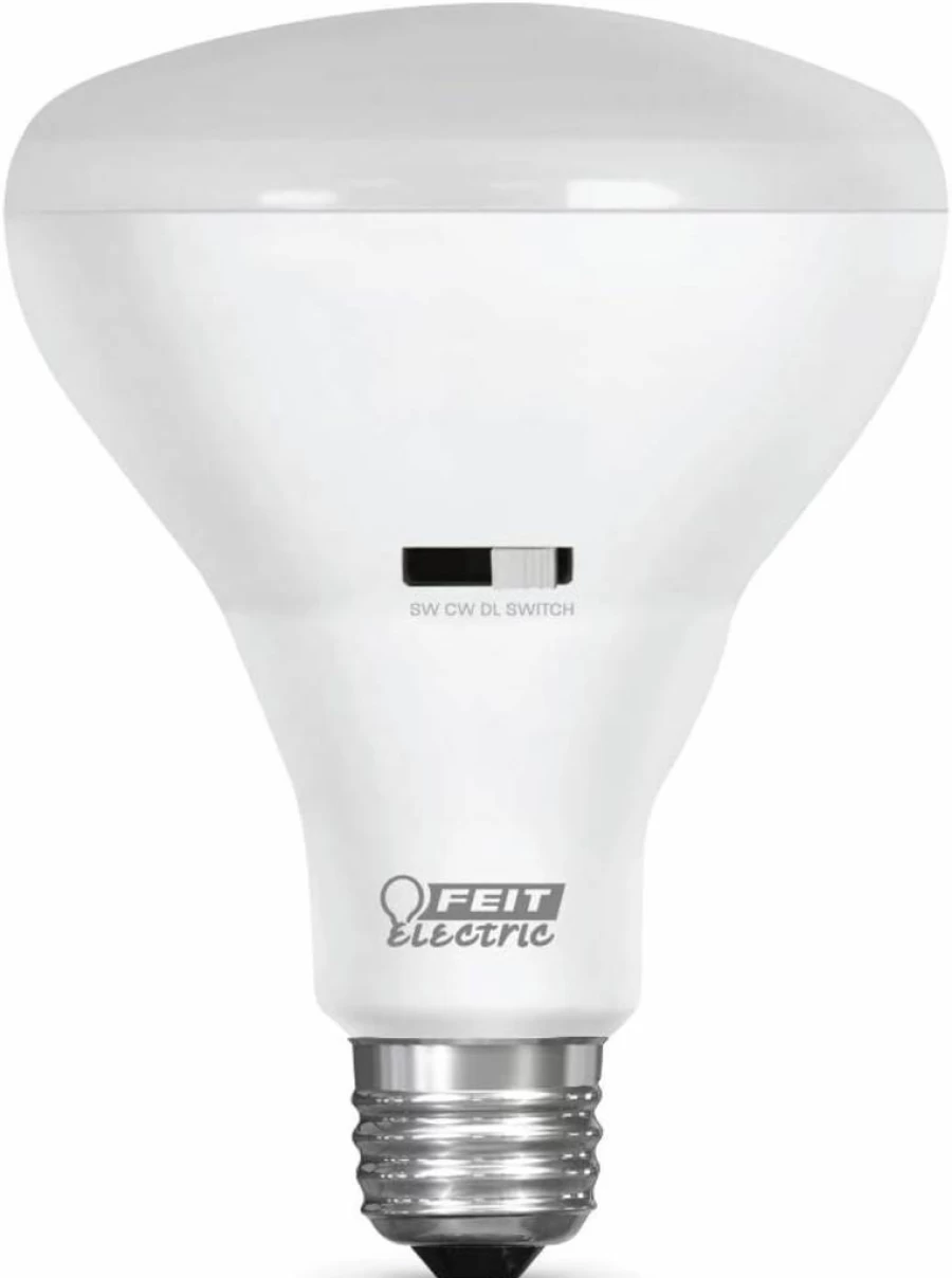 Feit Electric BR30 LED Light Bulb with Circadian Rhythm Technology - 65W Equivalent, 650 Lumens, 2700K Soft White to 5000K Daylight, E26 Medium Base, 15-Year Lifespan - Intellibulb Series
