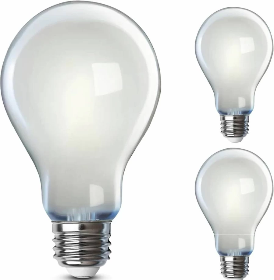 Feit Electric A19 LED Bulb 2-Pack, 100W Equivalent Dimmable, 1600 Lumens 2700K Soft White, E26 Base, 90 CRI, 17,000 Hours Lifetime, Energy Efficient General Purpose Light Bulbs