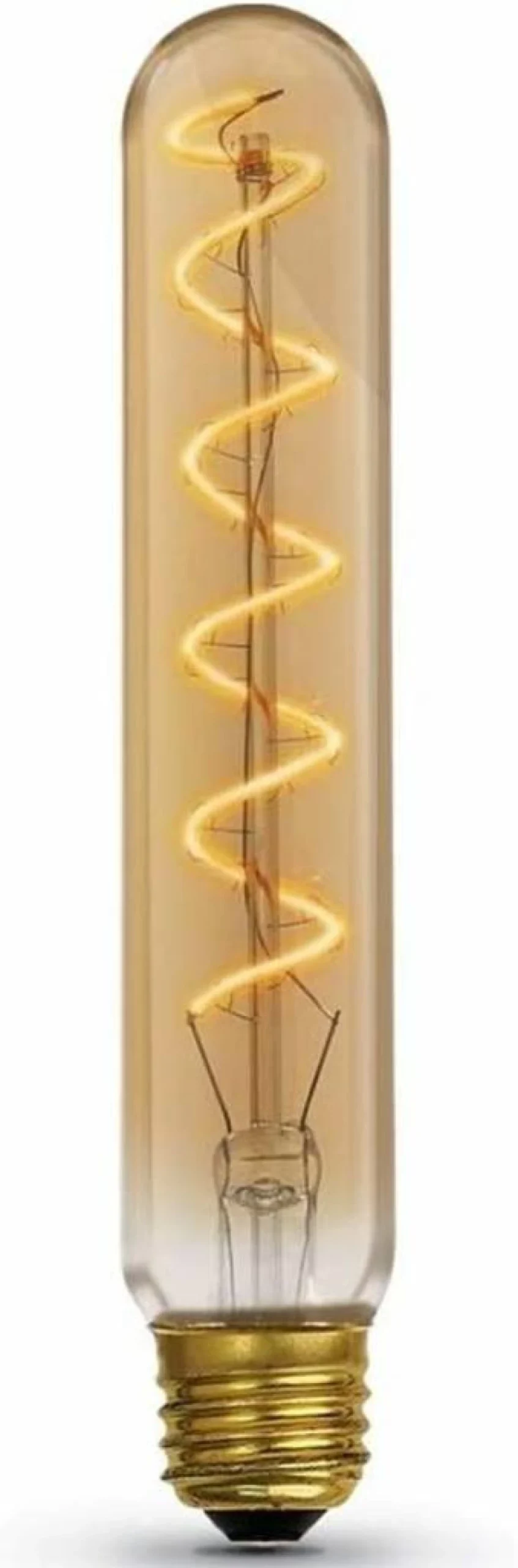 Feit Electric Vintage LED Bulb ST15 - Amber Glass, Exposed Filament, E12 Candelabra Base, 25W Equivalent, 200 Lumen, 2100K Soft White, Dimmable, 10 Year Life
