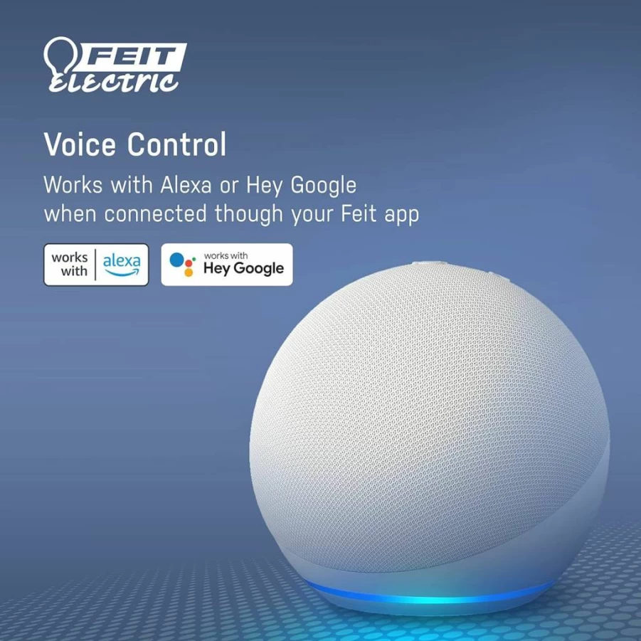 Feit Electric Outdoor Smart Security Camera with 5000 Lumens Floodlight, Motion Sensor, 2-Way Audio, Alexa & Google Assistant Compatibility, Hardwired, Alarm, WiFi Enabled (Updated SEC5000 Model)
