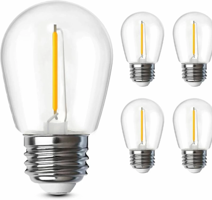 Feit Electric 4-Pack 1W S14 LED Bulbs, Non-Dimmable, 822 Lumens, Field Angle