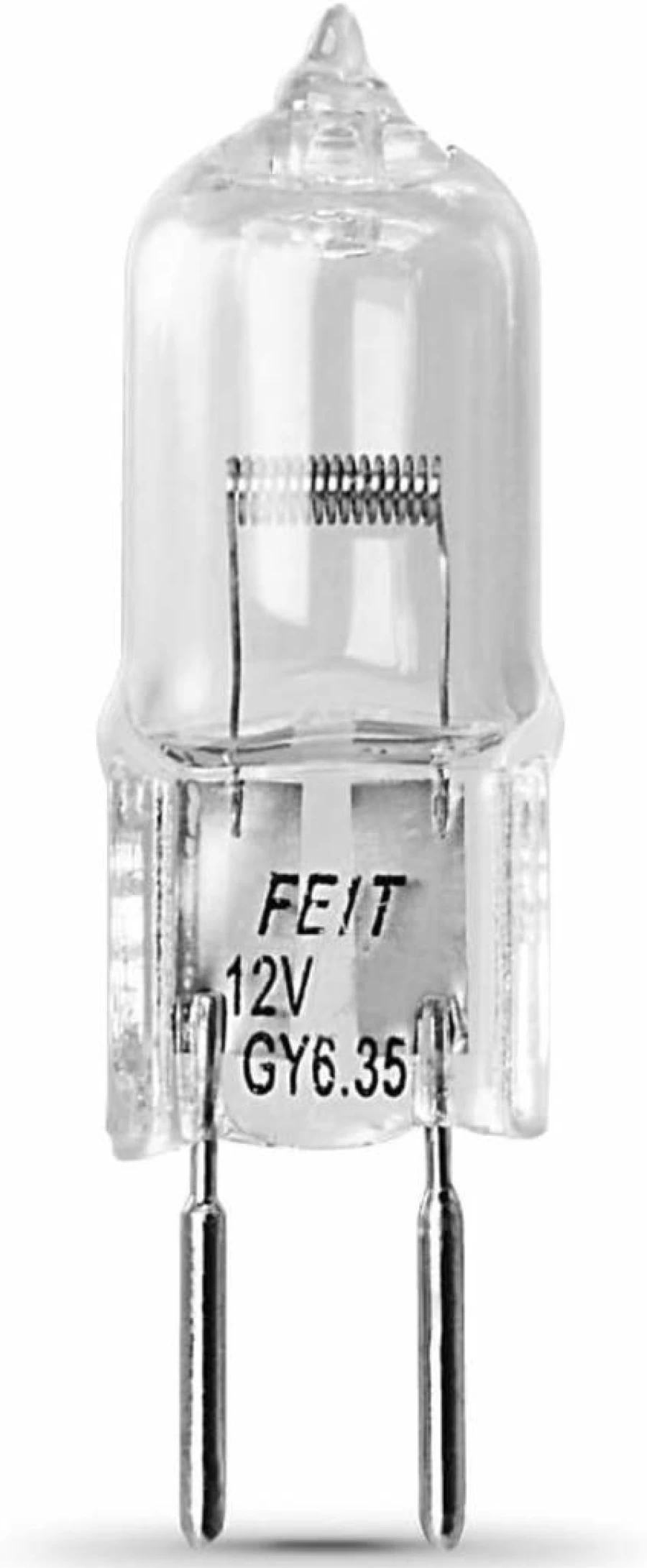 Feit Electric BPQ50T4/RP 50W T4 Halogen Bulb - Clear Bi-Pin Base JC Type