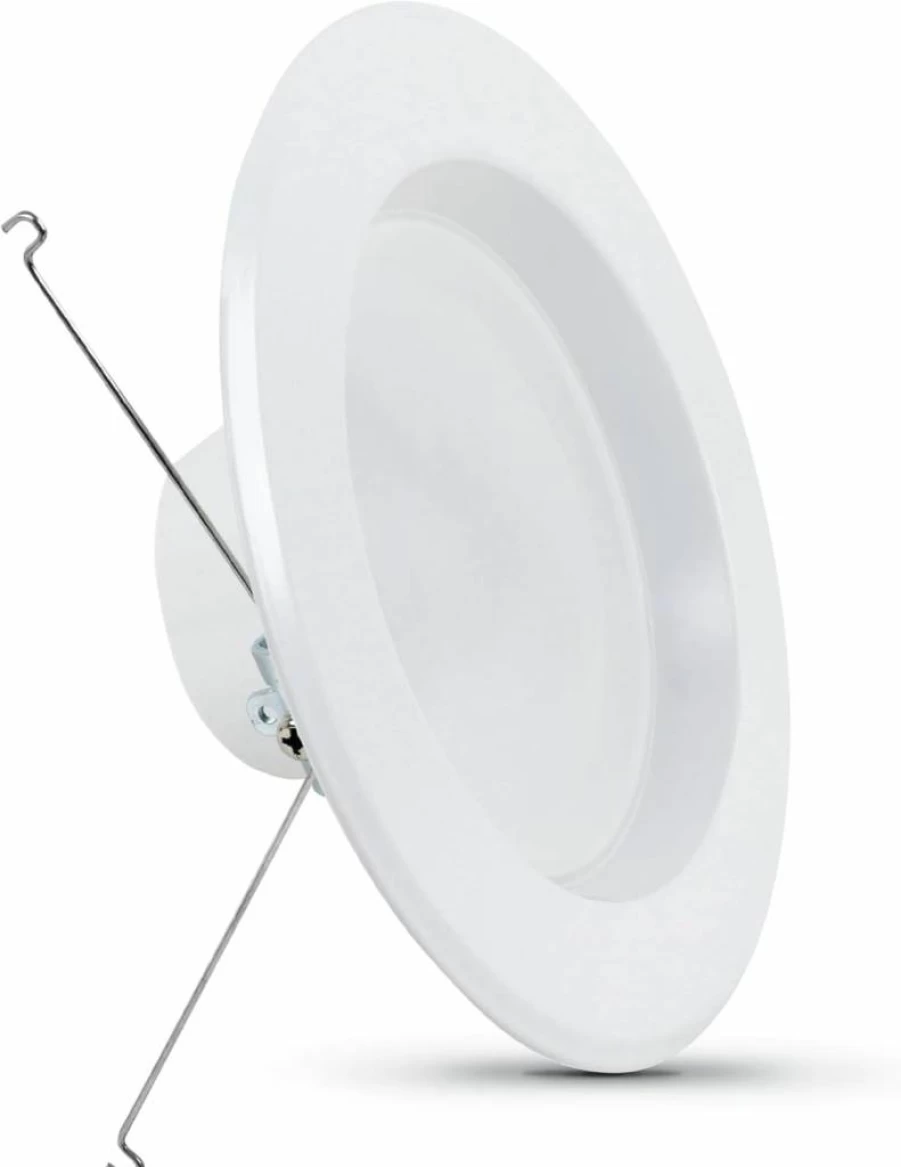 Feit Electric 6-Pack LED Recessed Downlight 5-6 Inch, Dimmable 120W Equivalent, Selectable CCT 2700K-5000K, High Output 1290 Lumens, 90 CRI, 45-Year Lifespan, Energy Efficient