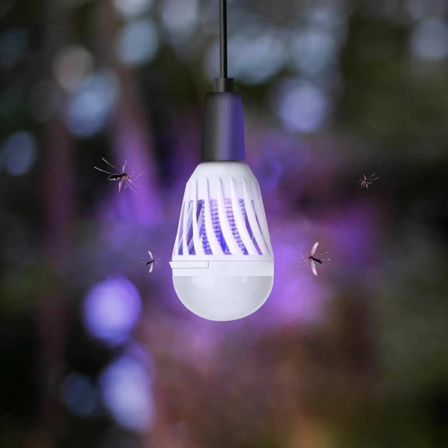 Feit Electric LED Bug Zapper Bulb - UV Light Attracts & Kills Mosquitoes, Flies, Insects | Indoor/Outdoor Pest Control