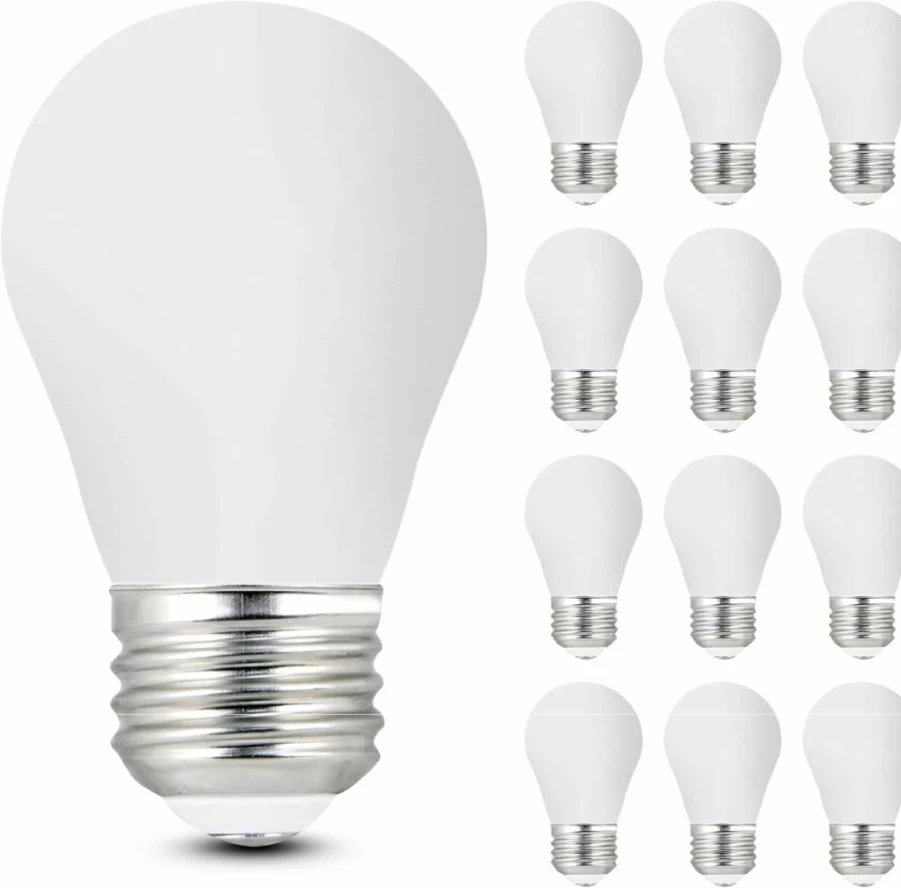 Feit Electric A15 LED Filament Bulb 40W Equivalent Dimmable E26 Base 2700K Soft White 450 Lumens Vintage Edison Light Bulb 12 Pack
