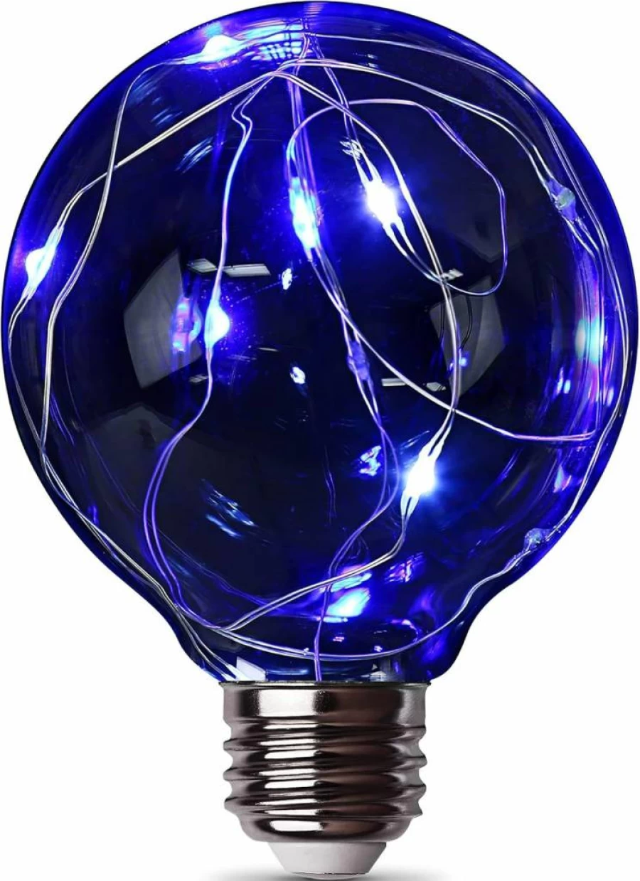 Feit Electric Blue and White LED Fairy Lights - Energy Efficient Decorative Bulbs