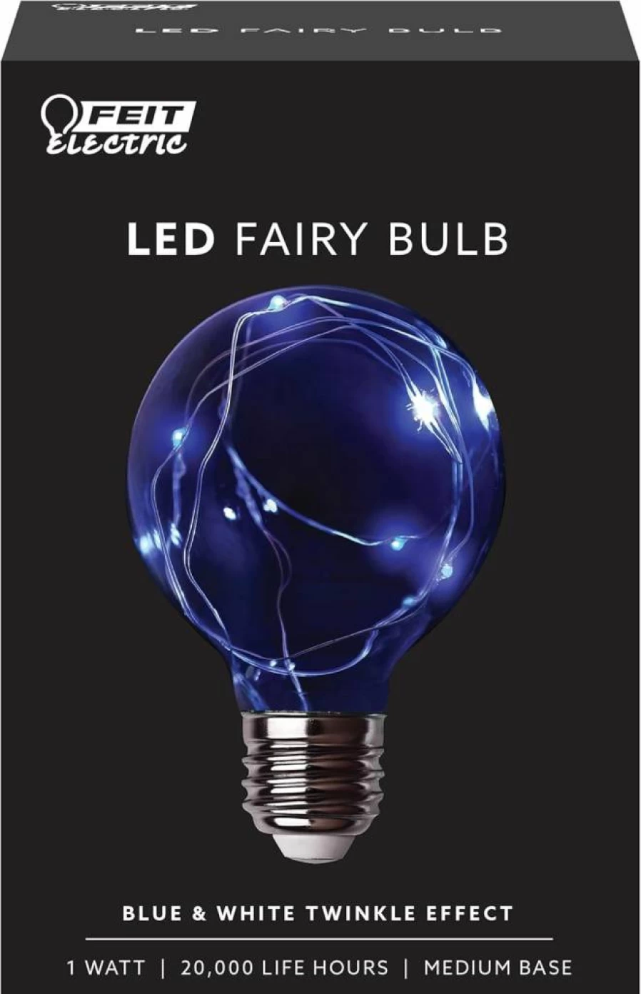 Feit Electric Blue and White LED Fairy Lights - Energy Efficient Decorative Bulbs