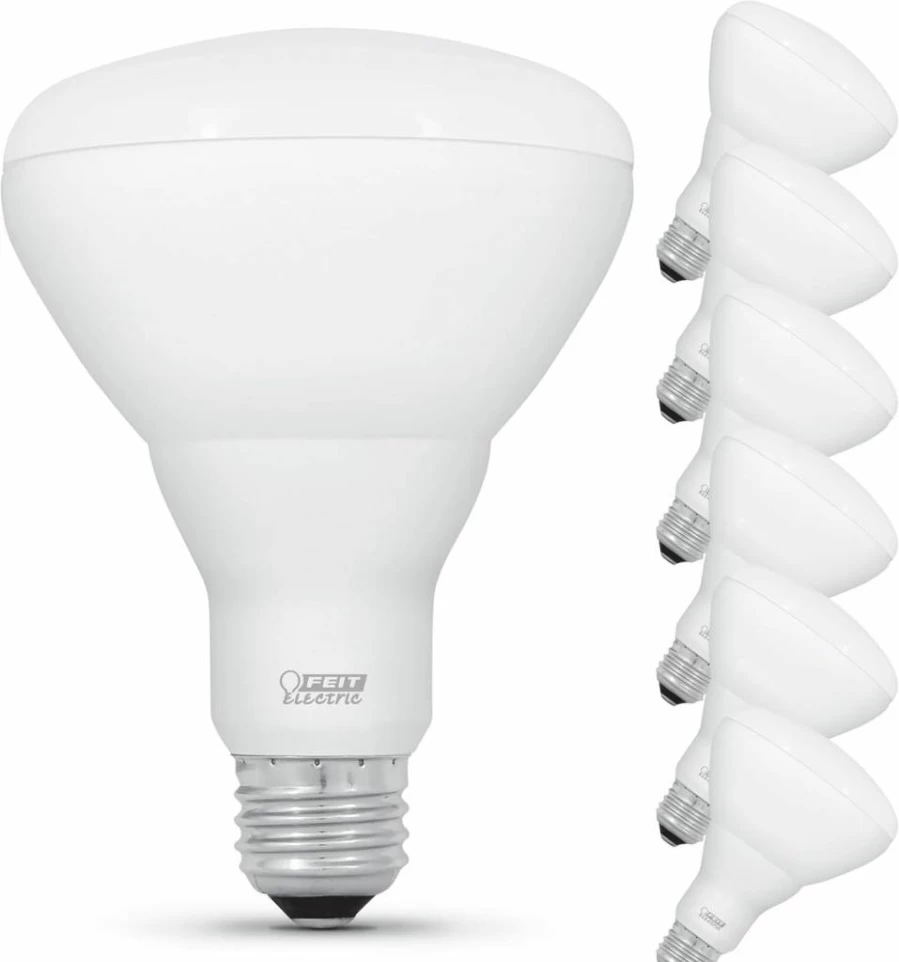 Feit Electric BR30 LED Bulb 12 Pack - 65W Equivalent, Dimmable, 650 Lumens, E26 Base, 2700K Soft White, 90 CRI, 12-Year Lifetime, Recessed Can Light Bulbs