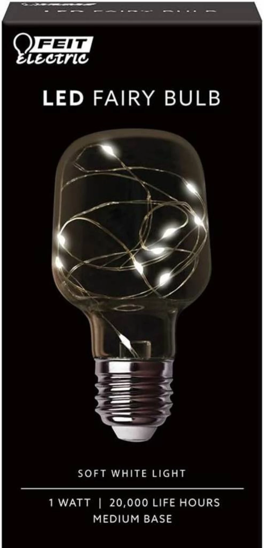Feit Electric 1.5W Multi-Color LED Fairy Light Bulb, Decorative Magical Glow, 6.07" Height x 2.24" Diameter, Model FY/BOT/RGB/LED