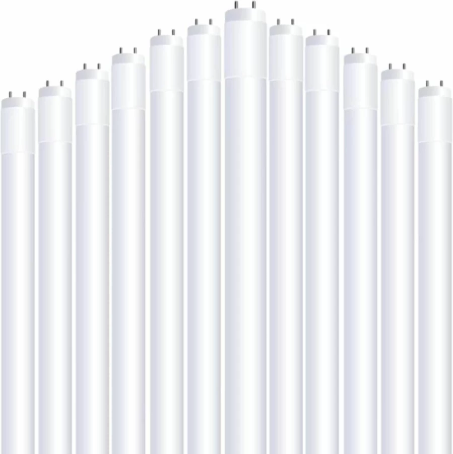 Feit Electric 20W LED T8 Tube Light 2Ft, 3000K Bright White, 800 Lumens, G13 Base, Compatible with Magnetic/Electronic Ballasts, 50,000 Hours Lifespan, 12-Pack