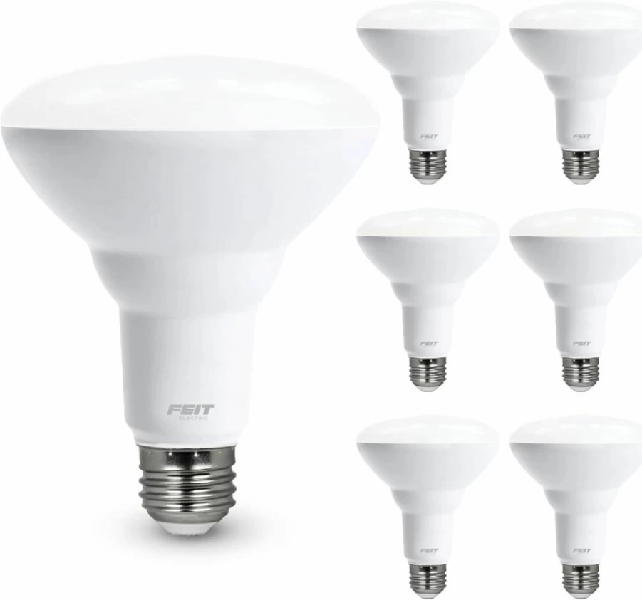 Feit Electric BR30 LED Flood Light Bulb 2-Pack, 65W Equivalent, Dimmable, 650 Lumens, 3500K Neutral White, E26 Base, 11,000 Hours Lifespan, Indoor/Outdoor Track & Landscape Lighting