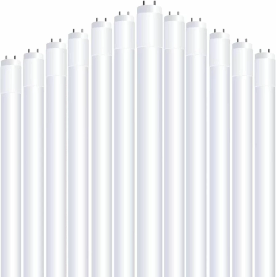 Feit Electric 12-Pack 2Ft T8 LED Tube Lights, 20W Equivalent, 4000K Cool White, 800 Lumens, G13 Base, Compatible with Magnetic/Electronic Ballasts, 50,000-Hour Lifespan, Energy Efficient Linear Light Bulbs