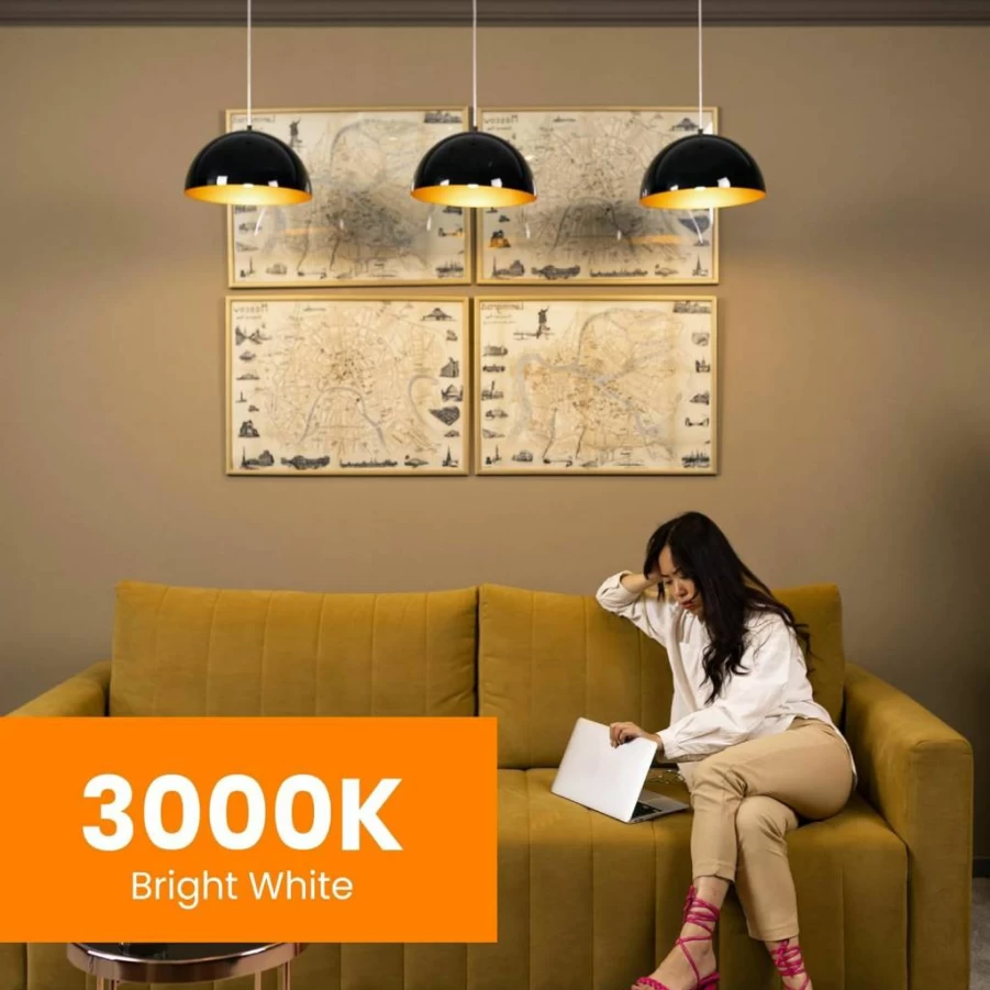 Feit Electric BP75MC 6.5W Dimmable LED T4 Bulb - 75W Equivalent, 750 Lumens, 3000K Warm White, 9-Year Lifespan, Energy Saving Light Bulb (Pack of 1)