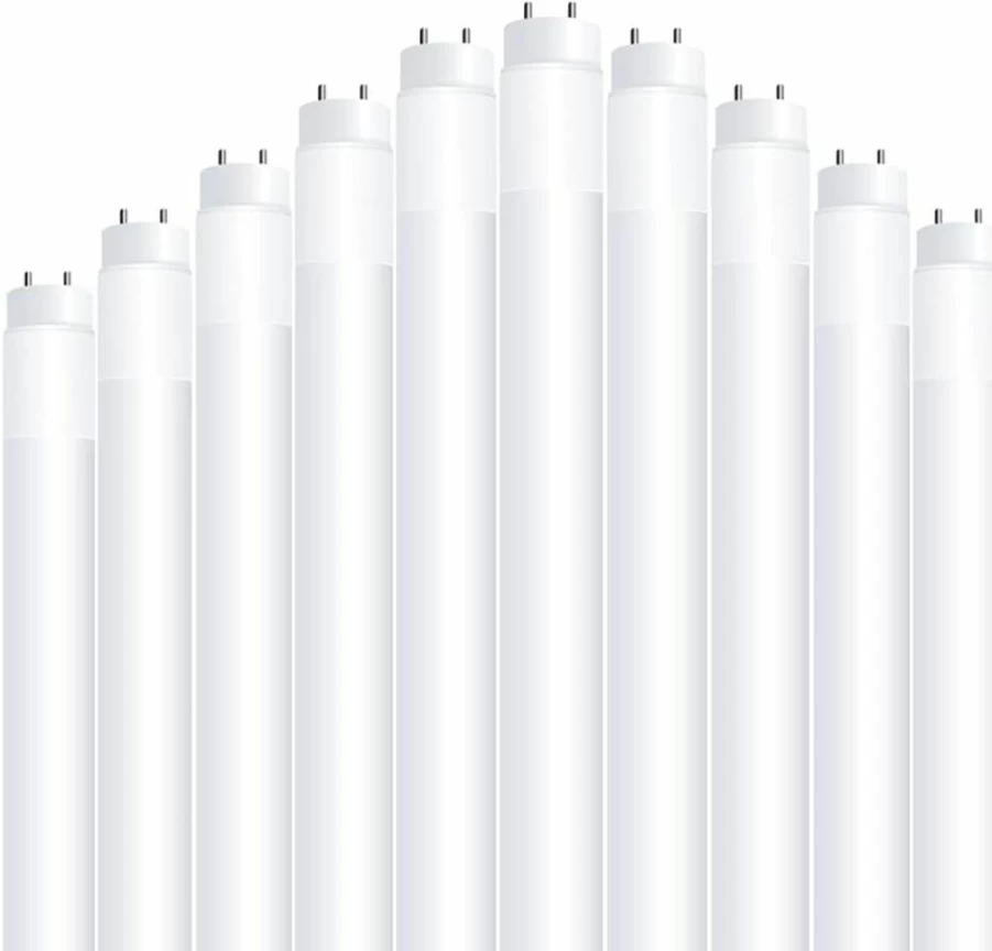 Feit Electric 10-Pack T8 LED Tube Lights 4Ft, 15W=40W Equivalent, 5000K Daylight, Plug and Play or Ballast Bypass, Type A/B, UL Listed, Fluorescent Replacement