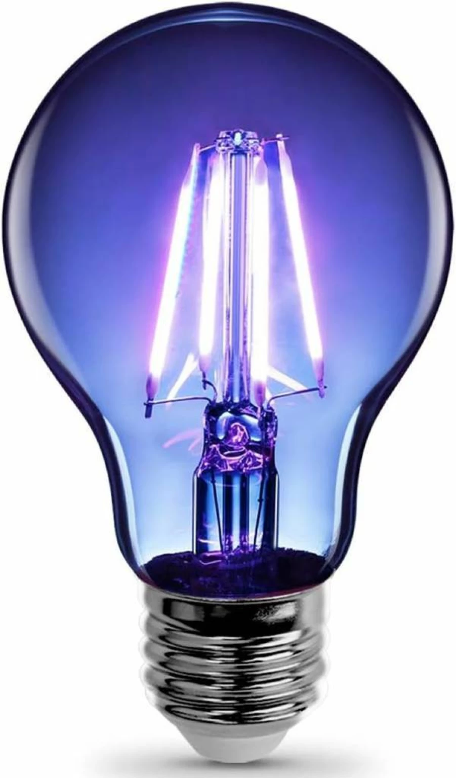 Feit Electric 6-Pack Red A19 LED Light Bulbs, 25W Equivalent Dimmable Filament Bulbs with Clear Glass, 2.4" Diameter x 4" Height