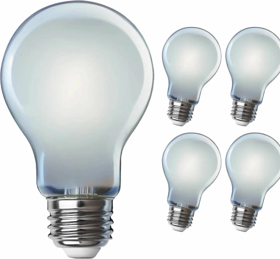 Feit Electric A19 LED Filament Bulb 8 Pack - 100W Equivalent, Dimmable E26 Base, 2700K Soft White, Vintage Edison Style, Clear Glass, 13-Year Lifetime, Energy Efficient Light Bulbs for Home & Office