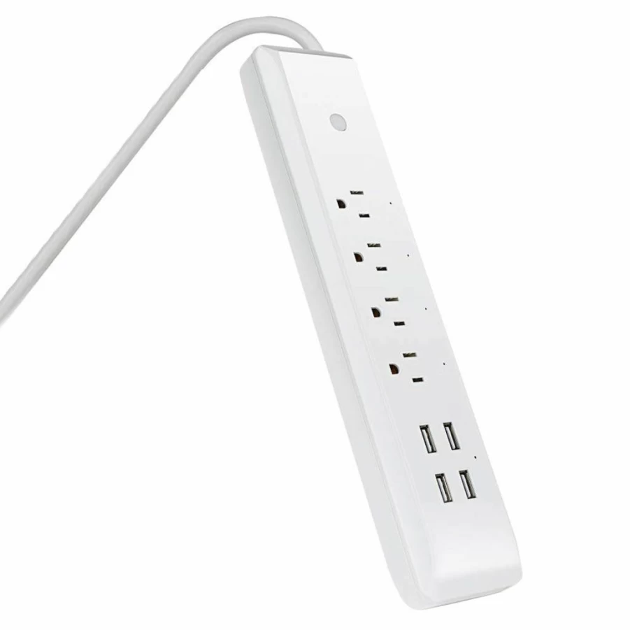 Feit Electric Smart Plug Indoor WiFi Outlet 15A Works with Alexa Google Home No Hub Required 2.4GHz Remote Control White with Night Light