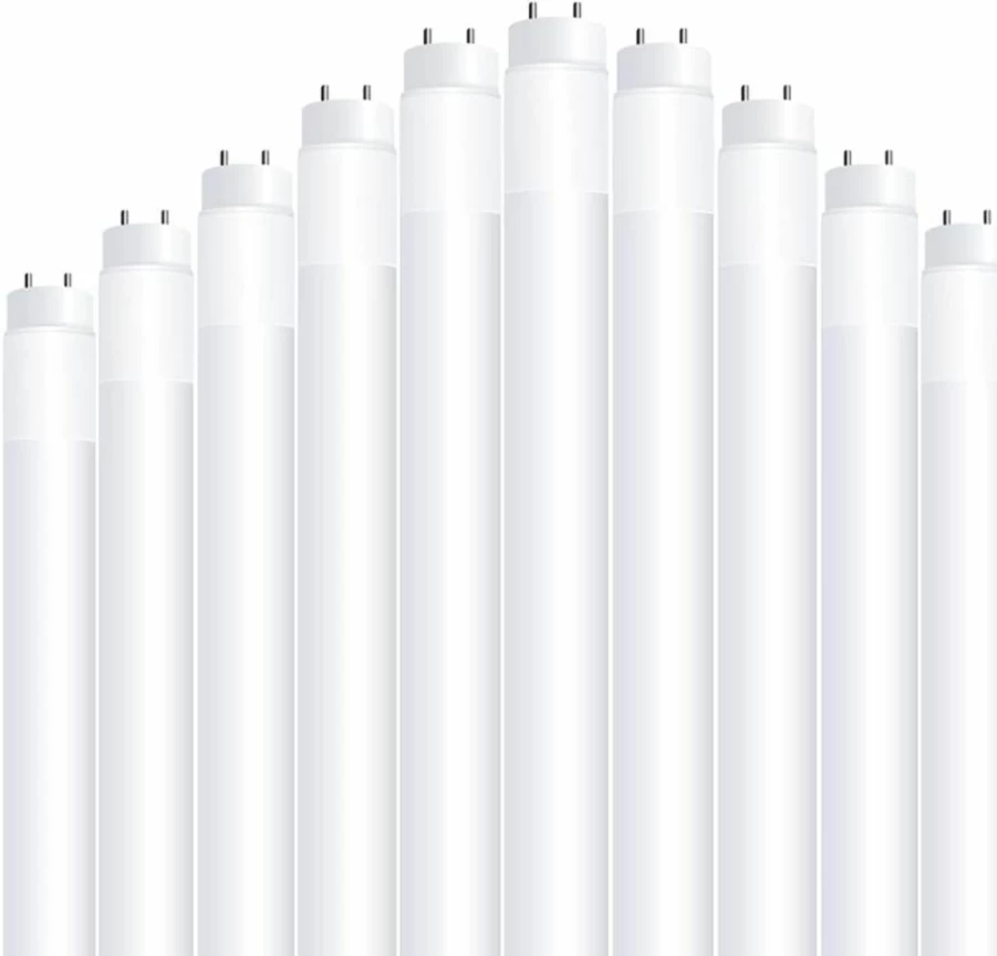 Feit Electric 4Ft T8 LED Tube Light 18W (32W Equivalent), Type B Ballast Bypass, 5000K Daylight, Double-End Powered, F32T8 Fluorescent Replacement, UL Listed, 10-Pack