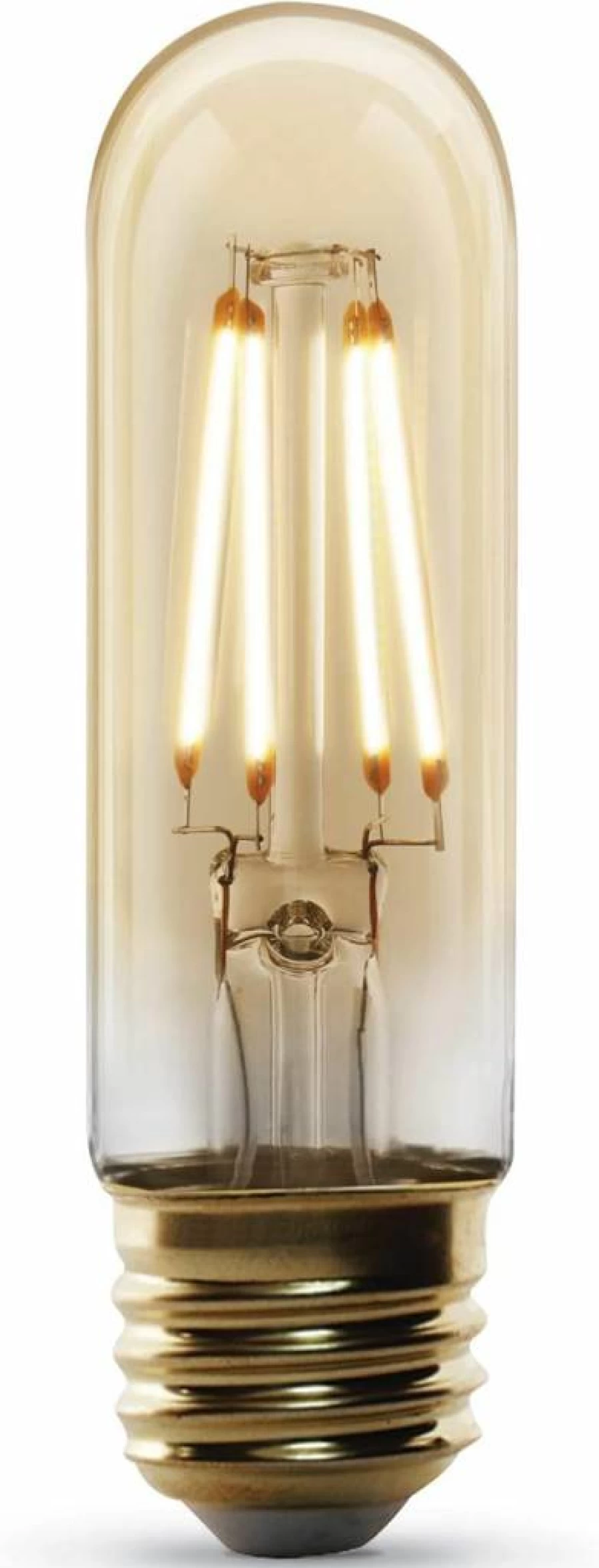 Feit Electric Vintage LED Bulb - Amber Glass, E26 Base, 40W Equivalent, 300 Lumen, 2100K Soft White, Dimmable, 10 Year Life, Exposed Filament Design