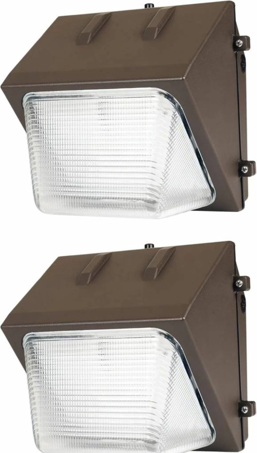 Feit Electric Pro Series LED Wall Pack 2-Pack, 76W 7700 Lumens 5000K Daylight, Dusk to Dawn Photocell Sensor, 120-277V, 50000 Hour Lifespan, Outdoor Security Lighting S15Cwpk/850/Bz/2